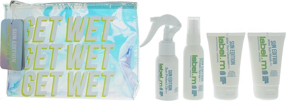 Label M Sun Edition Get Wet - Shampoo 60ml - Mask 60ml - Protein Spray 50ml - Oil 60ml