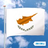 Vlag Cyprus 200x300cm - Glanspoly