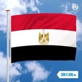 Vlag Egypte 200x300cm - Glanspoly