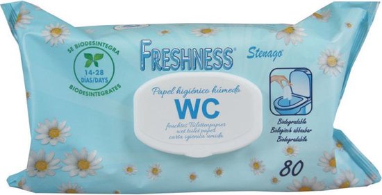 Vermelding verwijzen Rudyard Kipling Freshness Vochtig Toiletpapier Biologisch Afbreekbaar 80st | bol.com