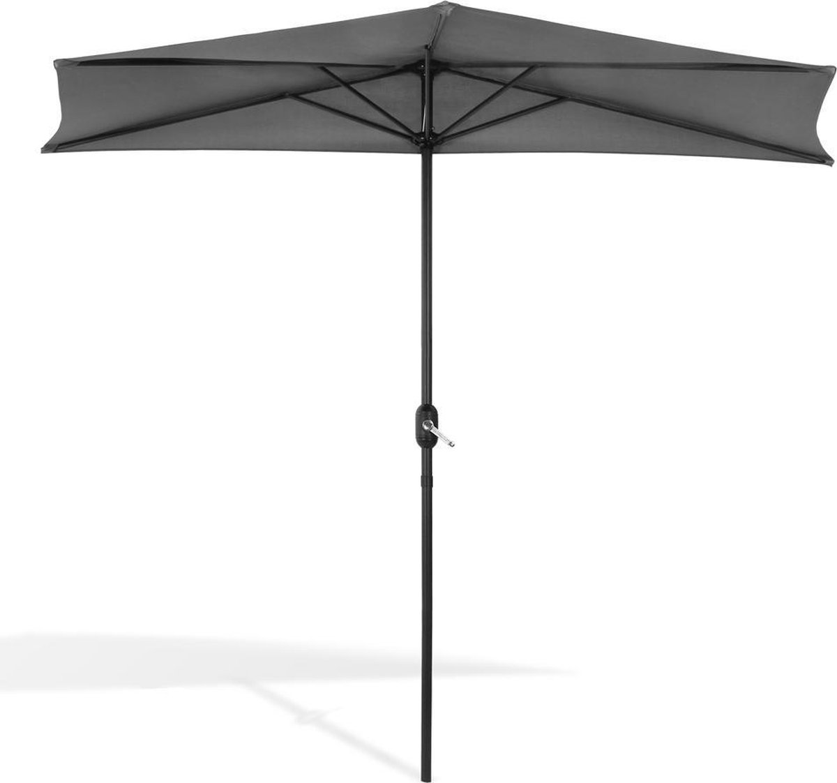 Balkon parasol - Half rond model - Antraciet