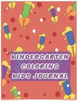 Kindergarten coloring kids journal