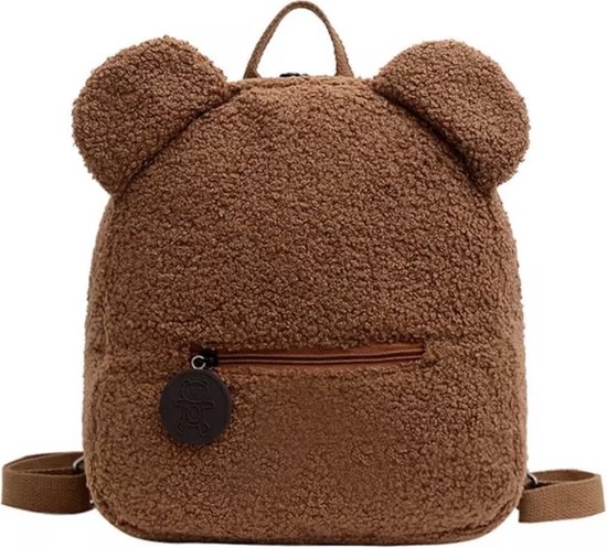 SIIDDS Teddy backpack kids - marron - sac à dos - sac à dos - cartable - cartable - enfant - bambin - bambin - teddy - marron - marron foncé