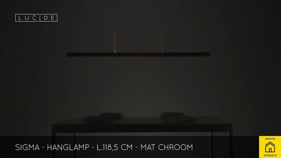 Lucide SIGMA Hanglamp - LED Dimb. - 1x31W 2700K - Mat chroom | bol.com