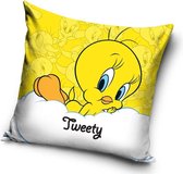 Looney Tunes Tweety - Sierkussen Kussen 40 x 40 cm (inclusief vulling en met ritssluiting)