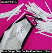 Mondkapje Neusstrip, Neus beugel, Neus Clip, Mask Bridge Strip Double Core 5mmx10cm (1x = 100 pcs)