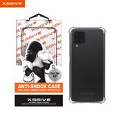 Xssive Anti Shock Case voor Samsung Galaxy A12 - Back Cover - Transparant