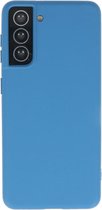 Lunso - Softcase hoes -  Samsung Galaxy S21 - Blauw