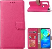 Xssive Hoesje voor Motorola Moto G8 Power - Book Case - Pink