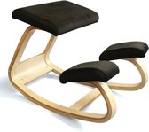Avensi Ergonomische Kniestoel - Werkkruk - Bureaustoel - Ergonomisch Rug Ondersteuning - Kneeling Chair - Kantoorstoel - Gezonde Zithouding - Sterke Rug - Zwart