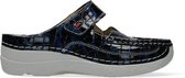 Wolky Klompen Roll Slipper Blauw maat 40