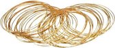 100x gouden verkleed plastic armbanden - Carnaval 1001 nacht thema sieraden voor verkleedkleding