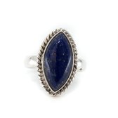 Edelsteen Ring Lapis Lazuli 925 Zilver “Ehnavi” (Maat 17)