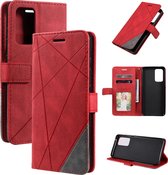 Book Case Samsung Galaxy A52 | Hoogwaardig PU Leren Hoesje | Lederen Wallet Case | Luxe Uitstraling | Telefoonhoesje | Pasjeshouder | Portemonnee | Rood