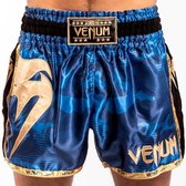 Venum Giant Camo Muay Thai Kickboks Broekje Blauw Goud Maat Venum Kickboks Muay Thai Shorts: XS - Kids 7/8 Jaar | Jeans maat 26