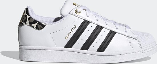 Adidas Superstar W Dames sneakers - ftwr white/core black/gold met. - Maat  38 | bol.com