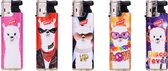 Slidecap aanstekers - Lighters - Prof - 50 stuks - Lama design