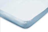 Topper Hoeslaken Jersey Katoen Stretch - licht blauw 180x200cm - Lits Jumeaux