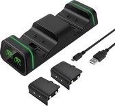 YONO Oplaadstation geschikt voor Xbox Series X / S Controller – Oplader met 2 Oplaadbare Accu / Batterij – Play and Charge Kit