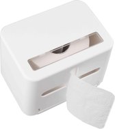 Toiletrolhouder Wandgemonteerd - Handdoekdispenser - Toiletrolhouder zonder boren - WC Rolhouder - Tissuedoos - Toiletpapierhouder - Tissuehouder - Zelfklevend - Waterproof - Papie