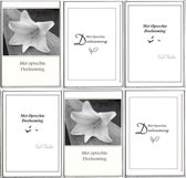 6 cartes de vœux de condoléances de Luxe Premium - Sincères condoléances - 17x12cm - Carte pliée avec enveloppe - Livraison gratuite