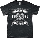 Het leven begint bij 50. 1971 cadeau verjaardag vijftig. XXL