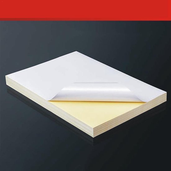 Sticker papier - Sticker papier voor printer - 50 stuks - a4 papier - stickervellen a4... | bol.com