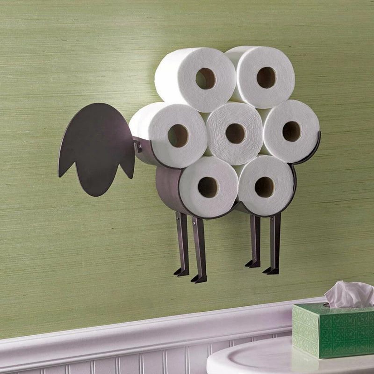 BaykaDecor Toiletrolhouder Schapen toiletpapierhouder