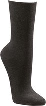 Katoenen sokken – 3 paar – zwart – zonder elastiek – zonder teennaad – maat 47/50