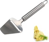 Zilver/antraciet grijze kaasschaaf met ophangoog 24 cm - Keukengerei - Keukenbenodigdheden - Plakjes kaas snijden - Kaasschaven van RVS