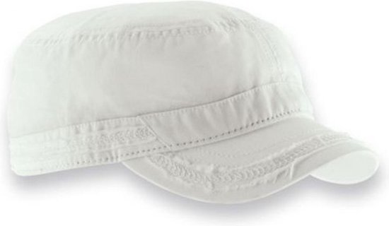 Atlantis coton vintage casquette d'été cadet cap couleur blanc taille unique