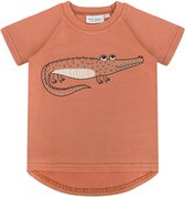 Dear Sophie |CROCODILE| T-shirt Red Brick Maat 86/92