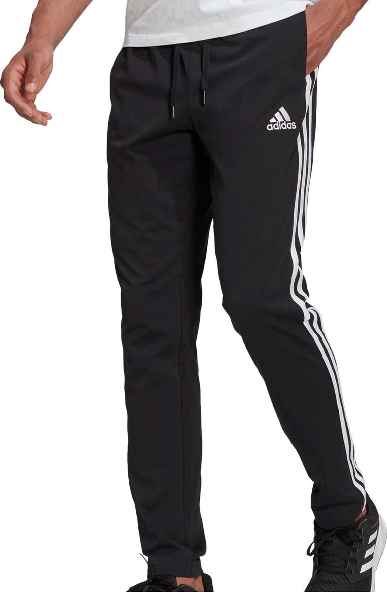 adidas adidas Essentials  Sportbroek - Maat M  - Mannen - zwart - wit