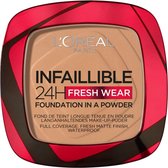 L'Oréal Paris - Infaillible 24H Fresh Wear Foundation in A Powder - 260 Golden Sun - Foundation en poeder - 8gr