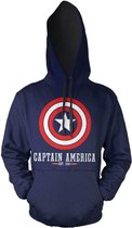 Marvel Captain America Hoodie/trui -M- Logo Blauw