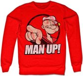 Popeye Sweater/trui -L- Man Up! Rood