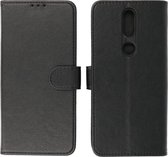 Hoesje Geschikt voor Nokia 2.4 - Book Case Telefoonhoesje - Kaarthouder Portemonnee Hoesje - Wallet Cases - Zwart
