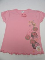 dirkje, fille, t-shirt à manches courtes, rose, été, 110 - 5 ans