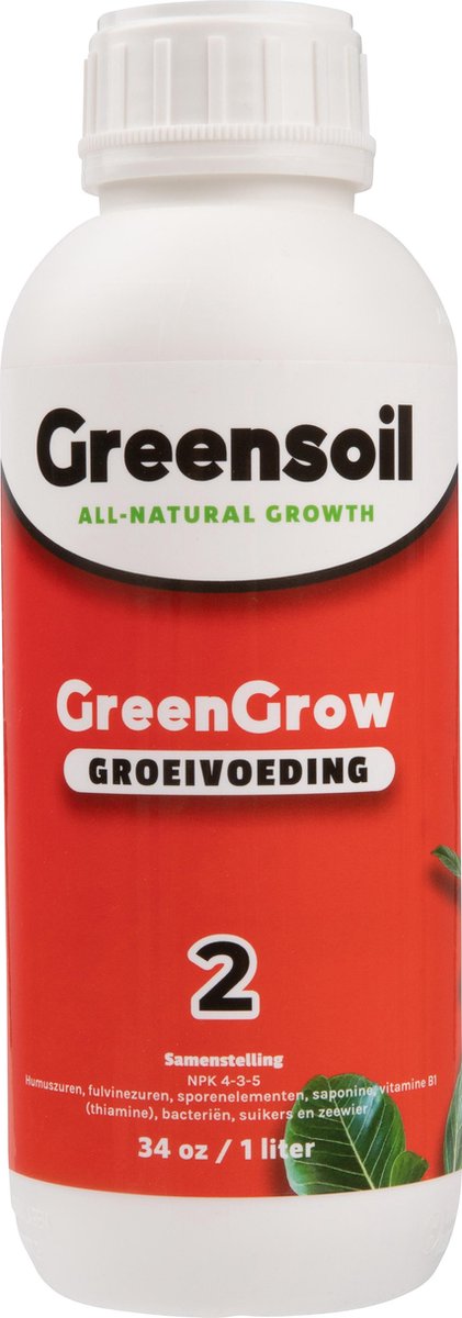 Greensoil - GreenGrow - Groeivoeding - 1 liter