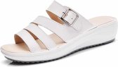 Platte open teen slip Fashion Casual strand sandalen en slippers voor vrouwen (kleur: wit maat: 35)