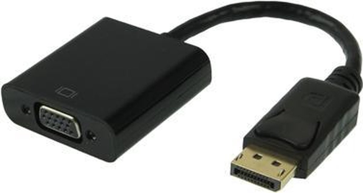 Display Port Male naar VGA Female Converter, lengte: 20cm