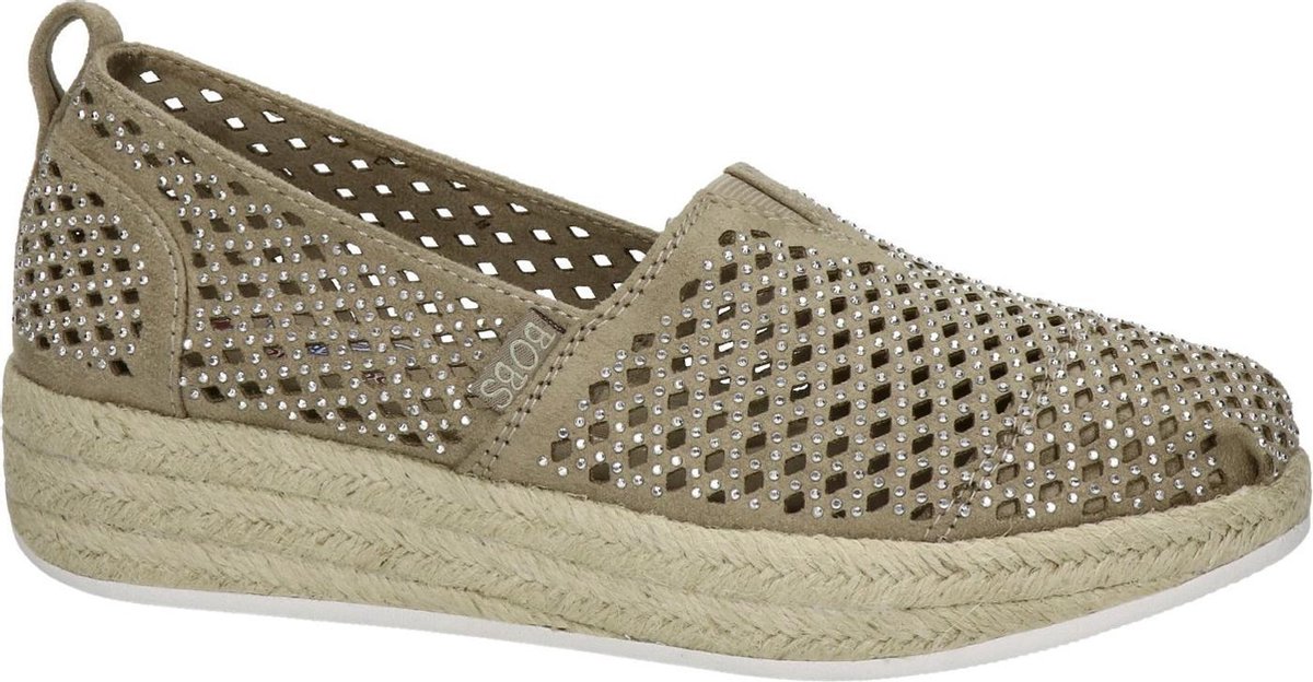 Skechers BOBS Highlights 2.0 City Sparkle espadrilles taupe Maat 38