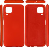 Voor Huawei Nova 6 SE effen kleur vloeibare siliconen valbestendige beschermhoes (rood)