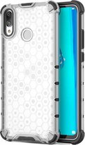 Honeycomb Shockproof PC + TPU Case voor Huawei Y9 (2019) (transparant)