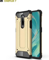 Magic Armor TPU + PC Combination Case voor OnePlus 7 (Goud)