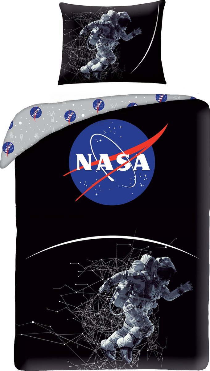 Nasa planet dekbedovertrek space walker 140 x 200 cm