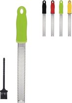 RVS Keukenrasp-Kaasrasp-Zesteur-Groen Ergonomisch Handvat-Vaatwasserbestendig-Inox 18/8