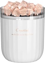 Himalaya Zoutlamp en Aroma Dream Diffuser Wit 400 ML incl. E-book Aromatherapie – Luchtbevochtiger – Humidifier – Incl. Himalaya zout