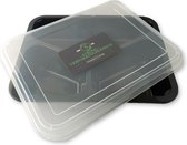 Meal Prep Bakjes - 10 stuks - 3 compartiment - Lunchbox - Vershoudbakjes  - Diepvriesbakjes - Plastic Bakjes Met Deksel - Magnetron Bakjes Met Deksel - Meal Prep - Vershouddoos - 1