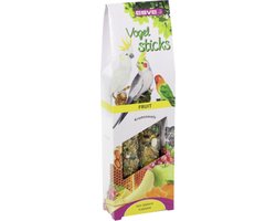 Esve Kromsnavels - Vogelsnack - 2 Vogelsticks - Agapornis - Grote Parkiet - Fruit - 1St